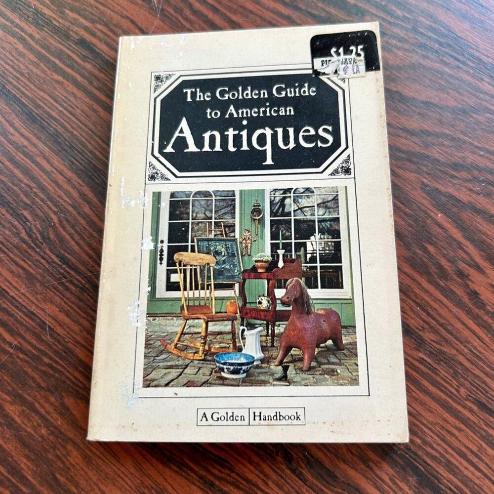 Vintage 1967 Golden Guide to American Antiques Book